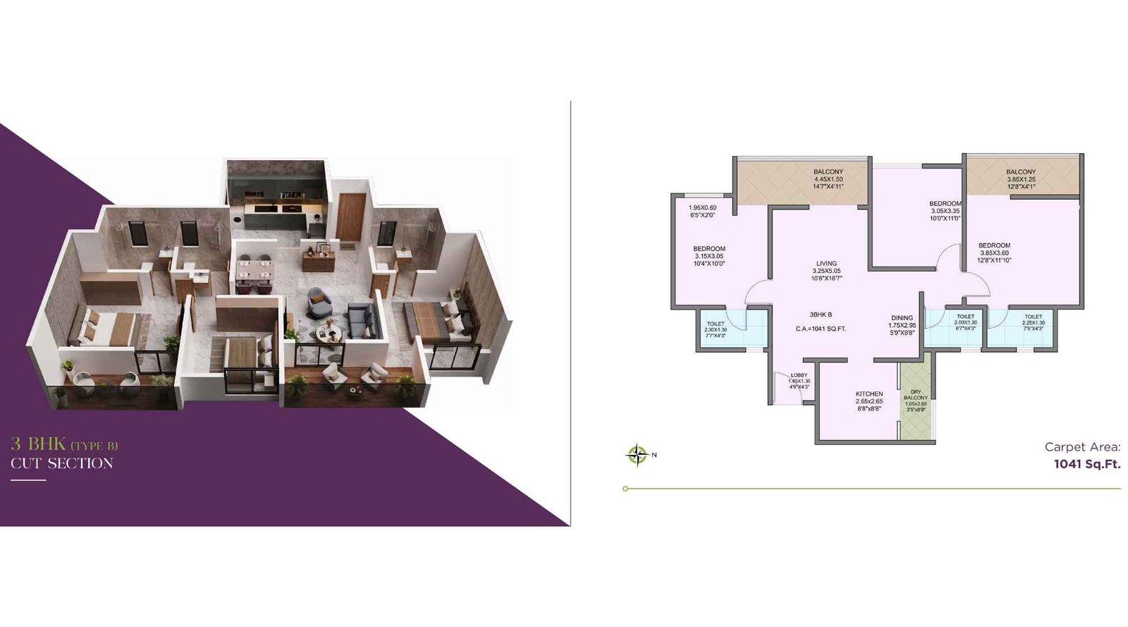 Basil-Flora-3-BHK-1041-Sqft